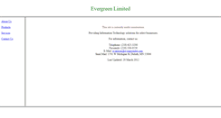 Desktop Screenshot of evergreenltd.com